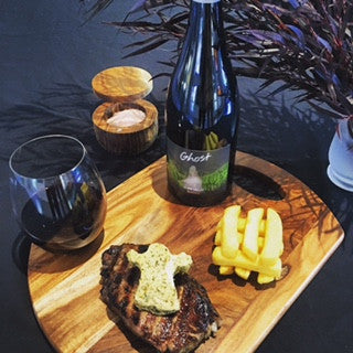 Bon appétit! 2014 Ghost Clare Valley Shiraz with chargrilled sirloin and Café de Paris Butter