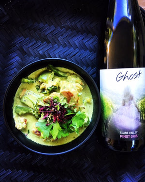 Thai Green Curry Paste Recipe - matched with Ghost Clare Valley Pinot Gris